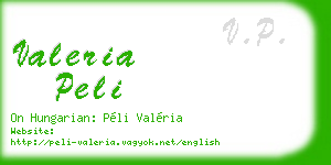 valeria peli business card